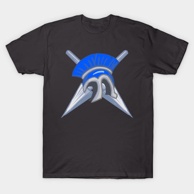 Helmet and Spears T-Shirt by BlademanUnitPi